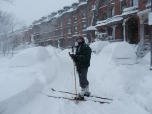 Cross Country Skiing on Chester Square